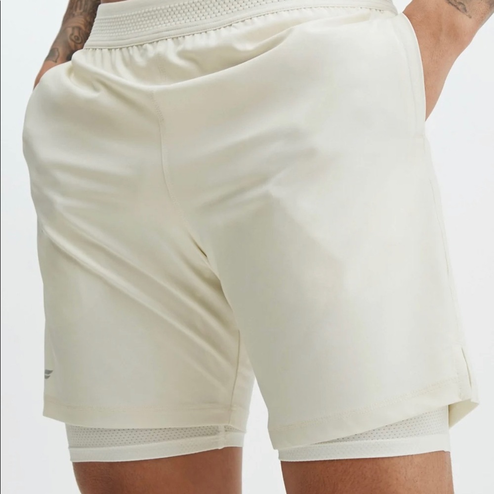 Mens Fabletics The Fundamental Short Size M Bone Color new